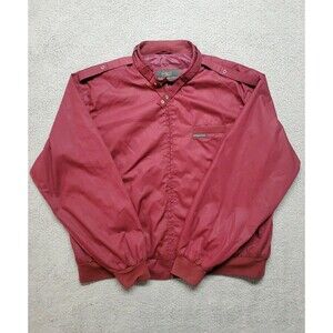vintage Z70 Members Only Racer Bomber Jacket Burgundy Maroon Mens XXL